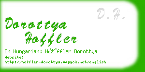 dorottya hoffler business card